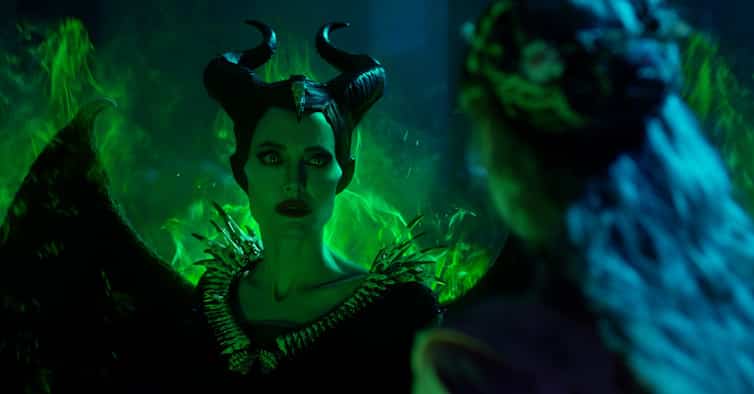 Angelina Jolie is Maleficent and Elle Fanning is Aurora in Disney’s MALEFICENT:  MISTRESS OF EVIL.