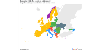 Festival Eurovisão 2022 – Quem está a gerar mais interesse na Pesquisa Google