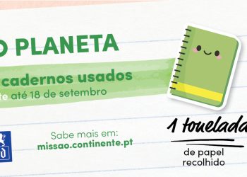 LOJAS CONTINENTE RECOLHEM CADERNOS ESCOLARES USADOS PARA RECICLAGEM E PLANTAÇÃO DE ÁRVORES