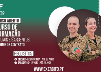 Está aberto o Concurso para o Curso de Formação de Oficiais e para o Curso de Formação de Sargento