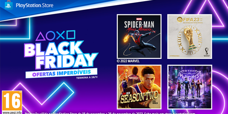 Campanha de Black Friday da PlayStation com ofertas imperdíveis até ao próximo dia 28 de novembro