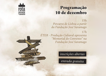 Fundação José Saramago promove Rota Memorial do Convento