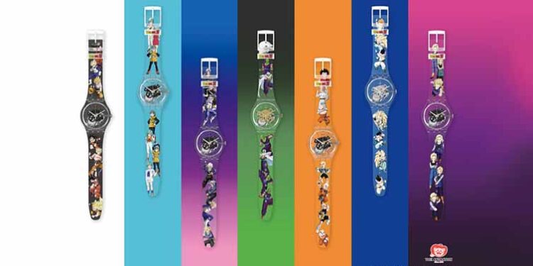 Swatch lança coleção de relógios com personagens do Dragon Ball Z