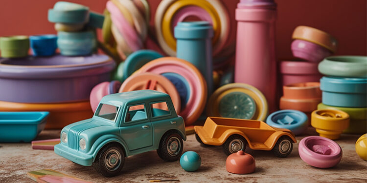 Artista Bordalo II cria obra a partir de brinquedos velhos e estragados doados