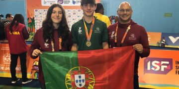 Portugal alcança medalha de bronze em Badminton nos Gymnasíade