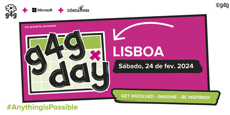 G4G Day Lisboa vai estar no Pavilhão do Conhecimento (a 24 de fevereiro)