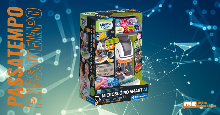Ganha um Microscópio Smart AI da Clementoni — um supermicroscópio 2 em 1!